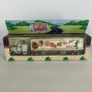 Vintage 1994 Dunkin Donuts Tractor & Trailer Die Cast Truck Limited Edition NEW